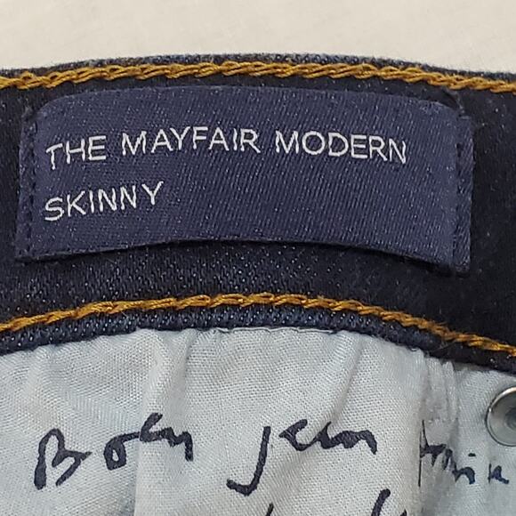 Boden Mayfair Modern Skinny Mid Rise Dark Wash Jeans2R - Picture 5 of 6